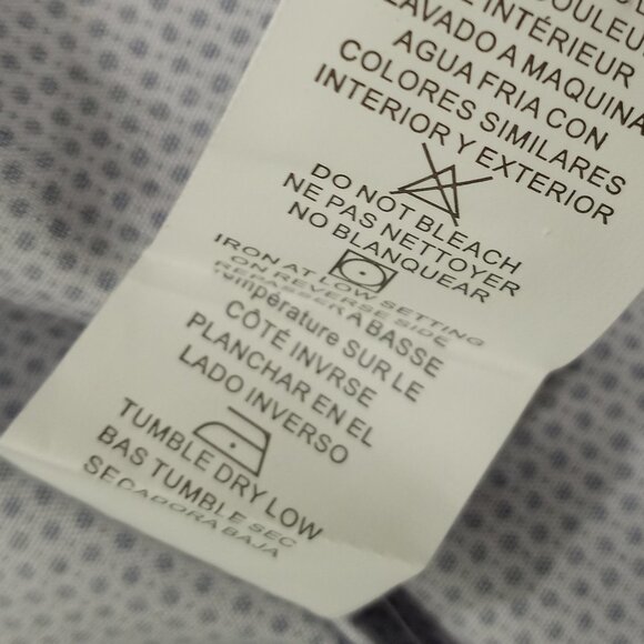 TOM BAINE SLIM FIT PERFORMANCE SHIRT BLUE MENS SIZE XL - Picture 3 of 10